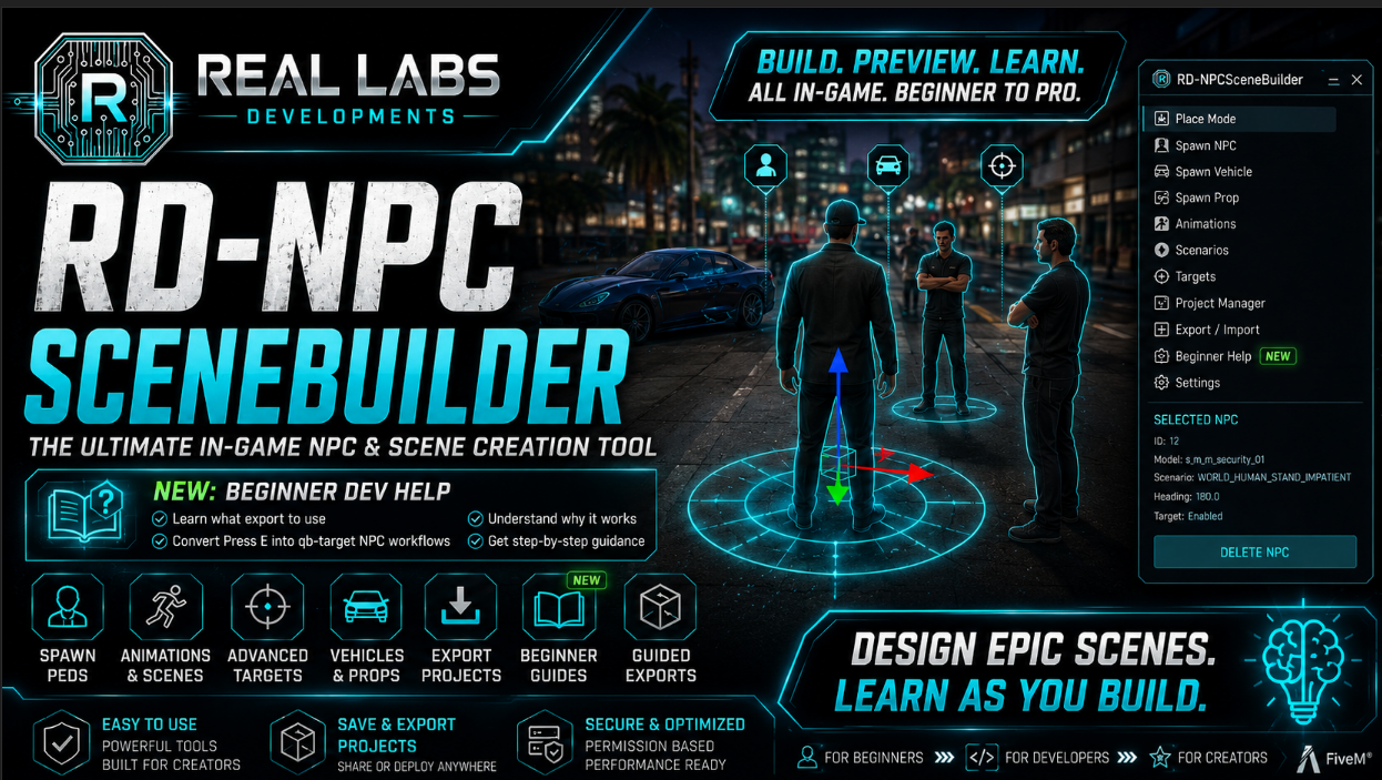 RD NPC SceneBuilder showcase