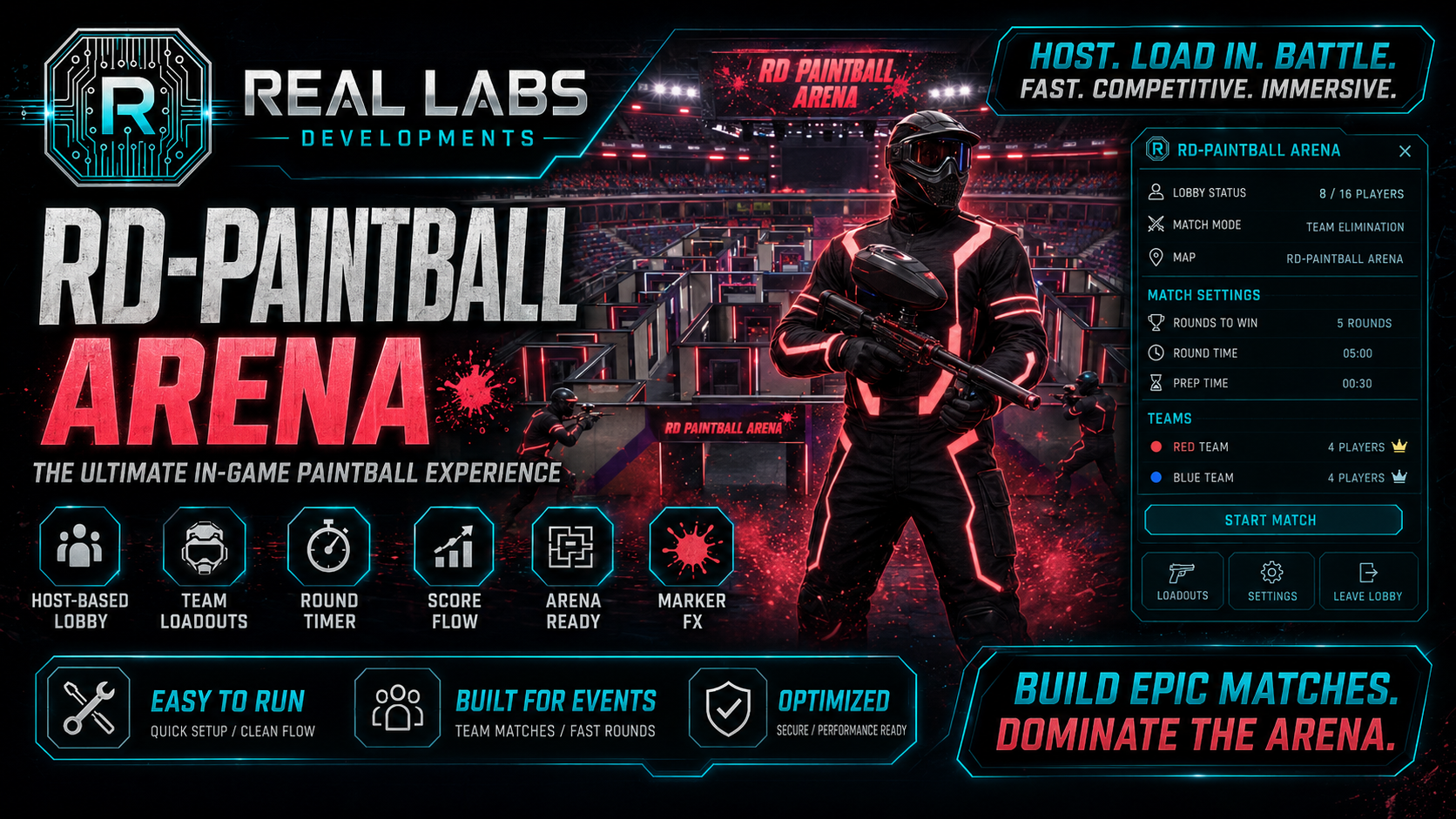 RD Paintball Arena showcase